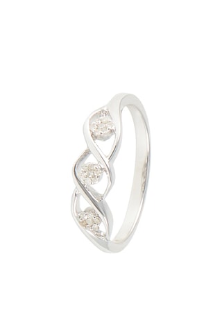 Bague Darcy - Or blanc et diamants