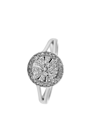 Bague Ness - 
Or blanc et diamants