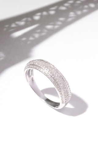 Bague Dazzling Or blanc et diamants