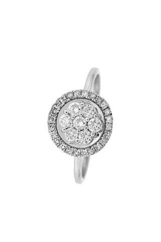 Bague Angel - Or blanc et diamants
