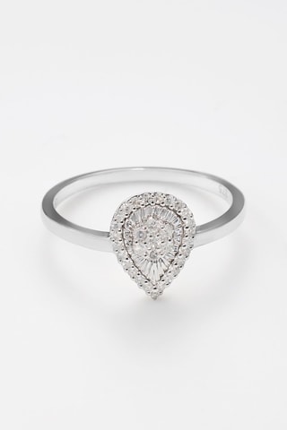 Bague Étoile Céleste - Or blanc et diamants