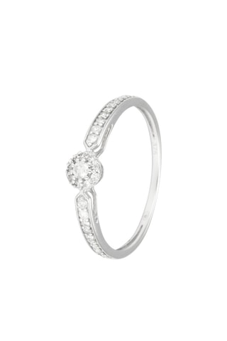 Bague Elbe - Or blanc et diamants