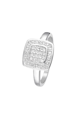 Bague Lima - Or blanc et diamants