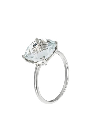 Bague Amathia - Or blanc et topaze