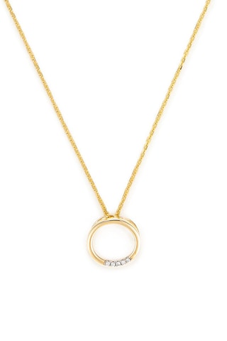 Pendentif Cercle Or jaune et diamants