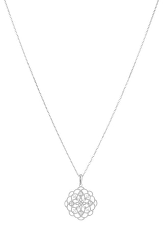 Pendentif - Or blanc et diamants
