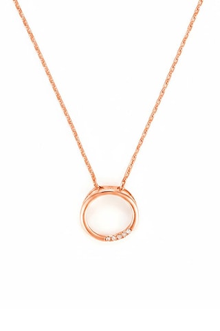Pendentif - Or rose et diamants