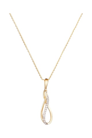 Pendentif Infinito - Or jaune et diamants