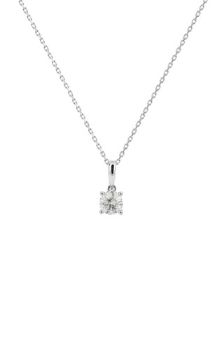 Pendentif Evidence - Or blanc et diamant
