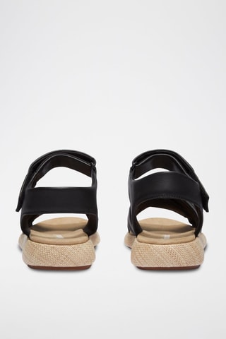 Sandales en cuir - Noir