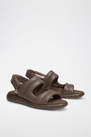 Sandales en cuir - Marron