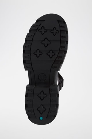 Sandales à talons en cuir - Noir
