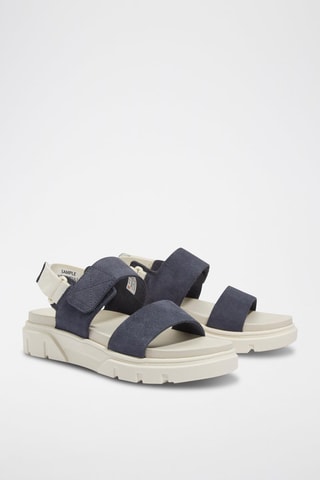 Sandales en cuir - Bleu