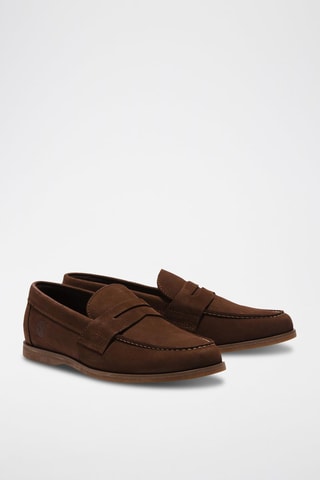 Mocassins en nubuck - Marron