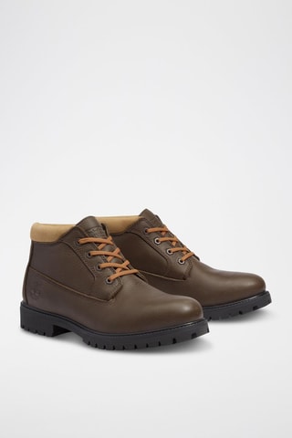Boots en cuir - Marron