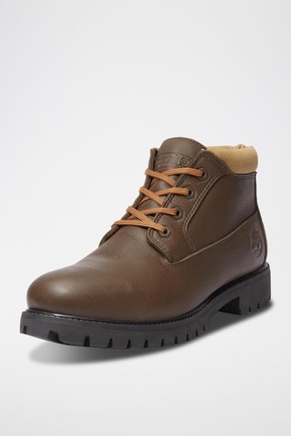 Boots en cuir - Marron