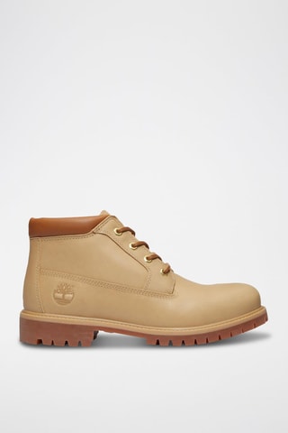 Boots en cuir - Beige