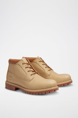 Boots en cuir - Beige