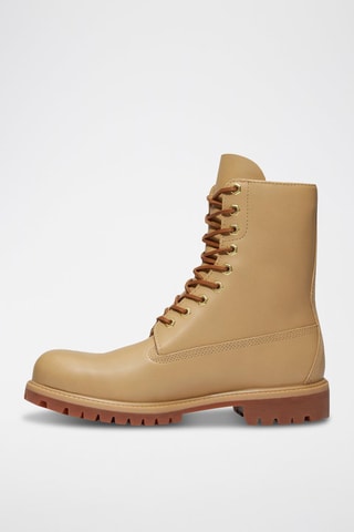 Boots en cuir - Beige