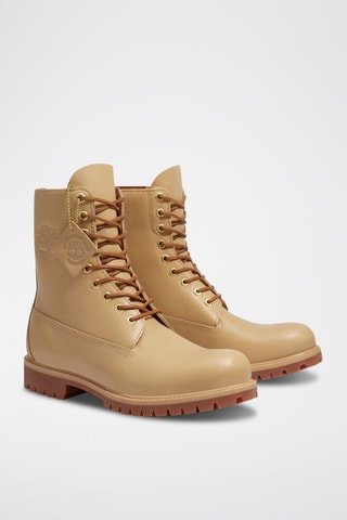 Boots en cuir - Beige