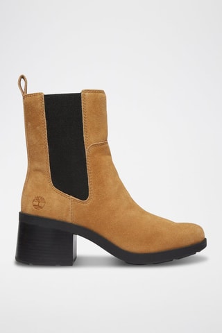 Bottines Chelsea en cuir - Camel