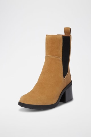 Bottines Chelsea en cuir - Camel