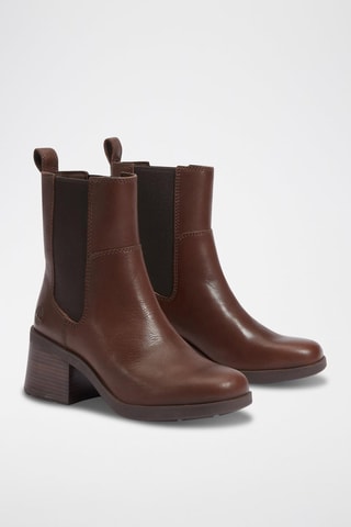 Bottines Chelsea en cuir - Marron