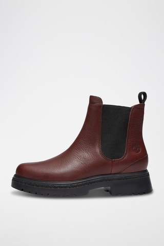 Bottines Chelsea en cuir - Marron
