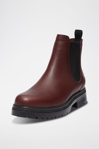 Bottines Chelsea en cuir - Marron