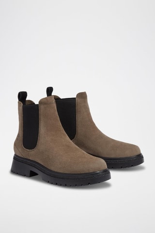 Bottines Chelsea en cuir - Marron