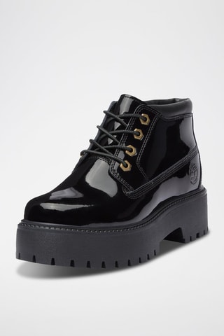 Bottines vernies en cuir - Noir