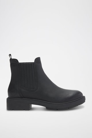 Bottines en cuir - Noir