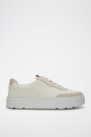 Baskets plateformes en cuir - Blanc