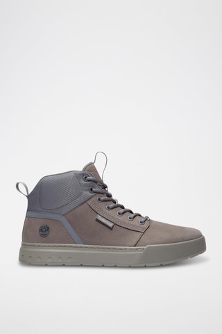 Sneakers montantes en cuir - Gris