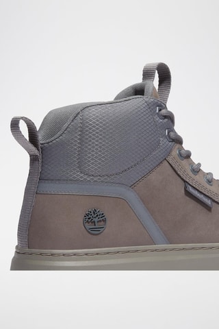 Sneakers montantes en cuir - Gris