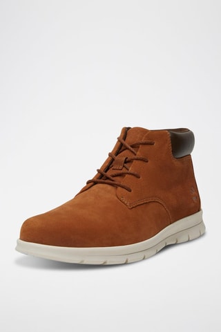 Sneakers montantes en cuir - Marron