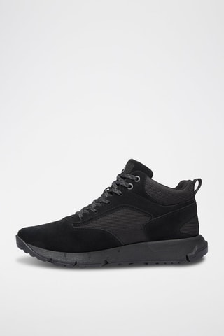 Baskets montantes en cuir - Noir