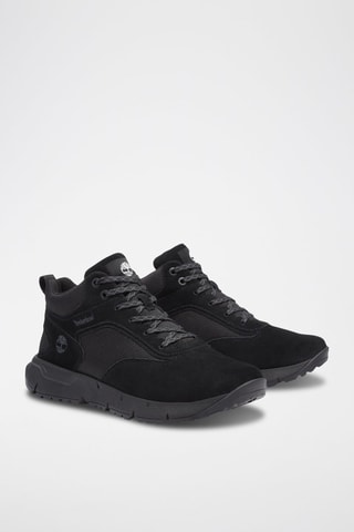 Baskets montantes en cuir - Noir