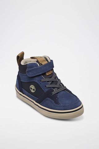 Sneakers montantes en cuir - Bleu
