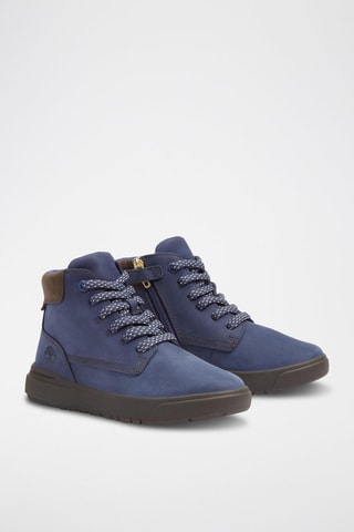 Sneakers montantes en cuir - Bleu