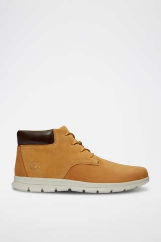 Sneakers montantes en cuir - Marron clair