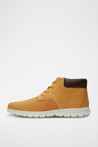 Sneakers montantes en cuir - Marron clair