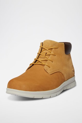 Sneakers montantes en cuir - Marron clair