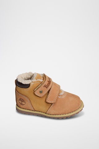 Boots fourrées en cuir Pokey Pine - Camel