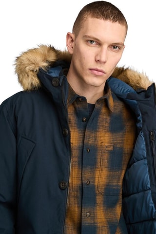 Parka à capuche Scar Ridge - Bleu marine