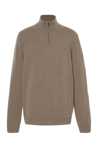 Pull en laine mérinos Cohas Brook - Marron clair