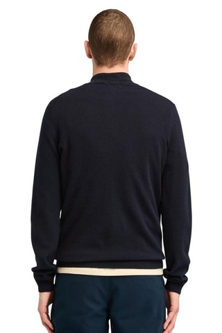 Pull en laine mérinos Cohas Brook - Bleu marine