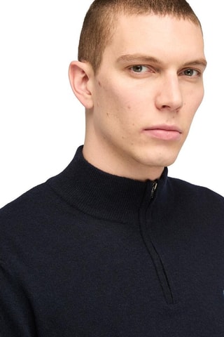 Pull en laine mérinos Cohas Brook - Bleu marine