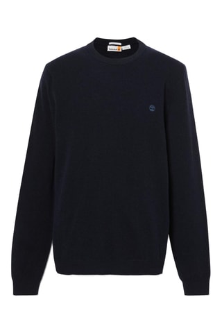 Pull en laine mérinos Cohas Brook - Bleu marine