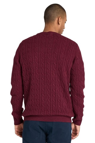 Pull en laine Phillips Brook - Bordeaux